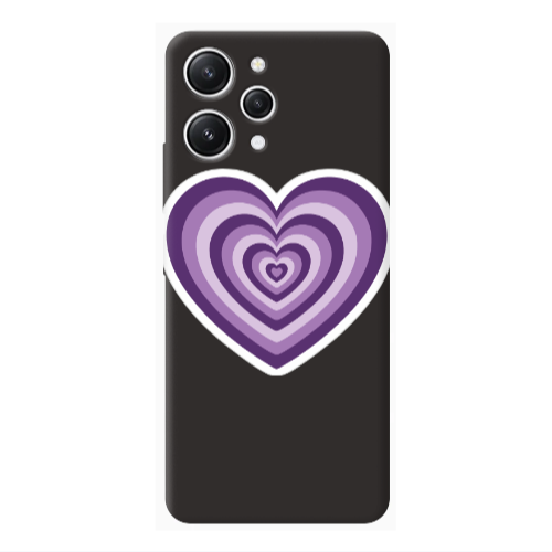 Xiaomi Redmi 12 My Heart Is Yours 2 Black Colored Silicone TPU Θήκη
