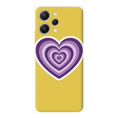 Xiaomi Redmi 12 My Heart Is Yours 2 Yellow Colored Silicone TPU Θήκη