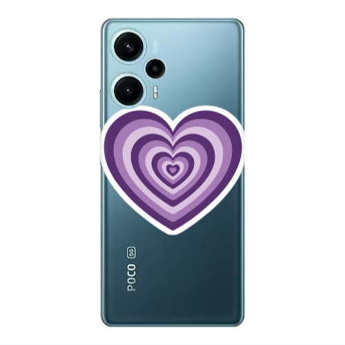 Xiaomi Poco F5 My Heart Is Yours 2 Transparent Silicone TPU Θήκη