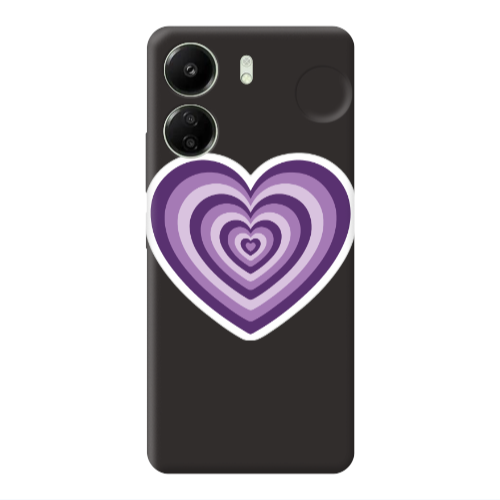Xiaomi Redmi 13C My Heart Is Yours 2 Black Colored Silicone TPU Θήκη