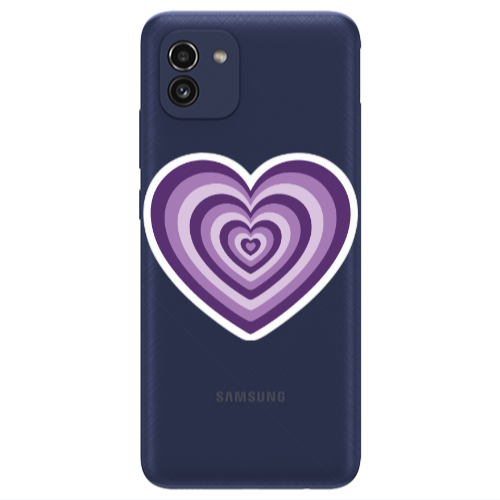 Samsung A03 My Heart Is Yours 2 Transparent Silicone TPU Θήκη