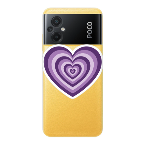 Xiaomi Poco M5 My Heart Is Yours 2 Transparent Silicone TPU Θήκη