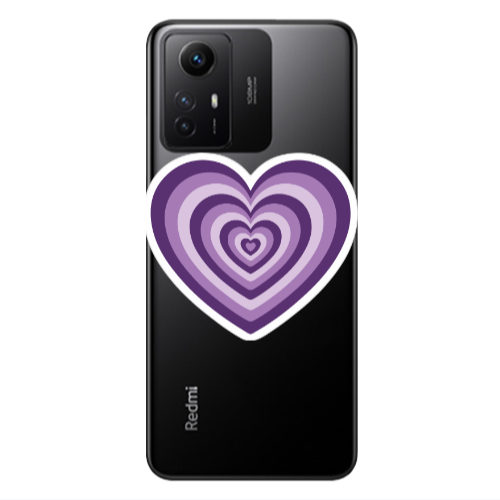 Xiaomi Redmi Note 12s My Heart Is Yours 2 Transparent Silicone TPU Θήκη