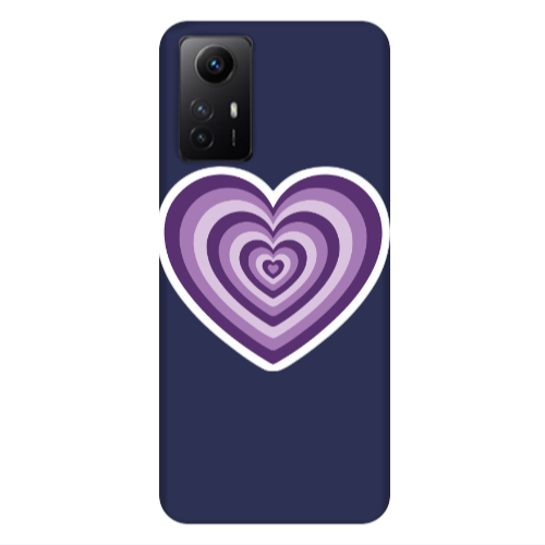 Xiaomi Redmi Note 12s My Heart Is Yours 2 Dark blue Colored Silicone TPU Θήκη
