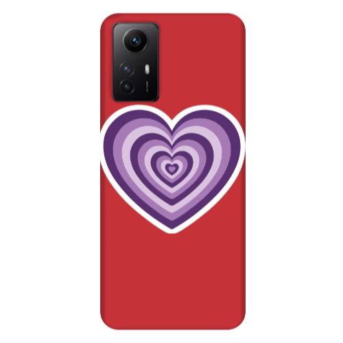 Xiaomi Redmi Note 12s My Heart Is Yours 2 Red Colored Silicone TPU Θήκη