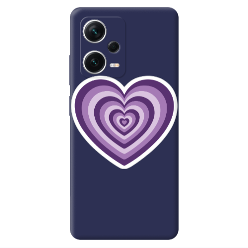 Xiaomi Poco X5 My Heart Is Yours 2 Dark blue Colored Silicone TPU Θήκη