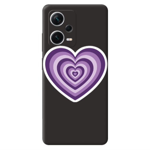 Xiaomi Poco X5 My Heart Is Yours 2 Black Colored Silicone TPU Θήκη