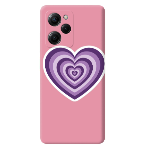 Xiaomi Poco X5 Pro My Heart Is Yours 2 Pink Colored Silicone TPU Θήκη