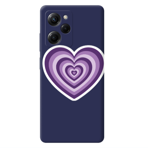 Xiaomi Poco X5 Pro My Heart Is Yours 2 Dark blue Colored Silicone TPU Θήκη