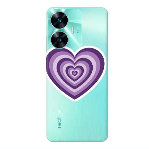 Realme C55 My Heart Is Yours 2 Transparent Silicone TPU Θήκη