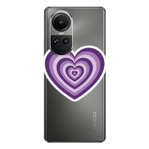 Oppo Reno10 5G My Heart Is Yours 2 Transparent Silicone TPU Θήκη