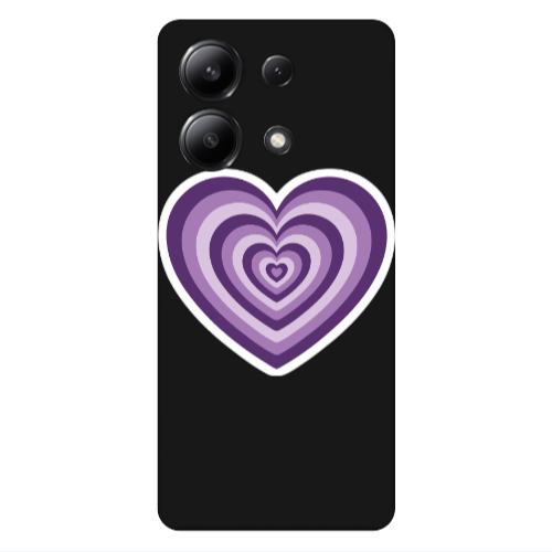 Xiaomi Redmi Note 13 4G My Heart Is Yours 2 Black Colored Silicone TPU Θήκη