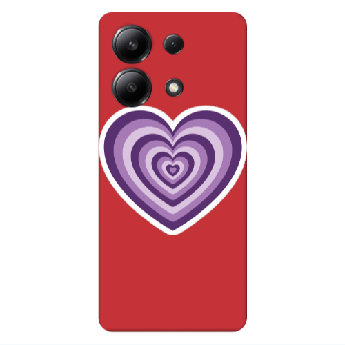 Xiaomi Redmi Note 13 4G My Heart Is Yours 2 Red Colored Silicone TPU Θήκη