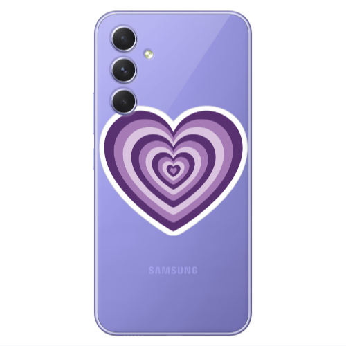 Samsung A55 My Heart Is Yours 2 Transparent Silicone TPU Θήκη