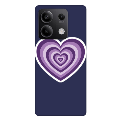 Xiaomi Redmi Note 13Pro 5G My Heart Is Yours 2 Dark blue Colored Silicone TPU Θήκη