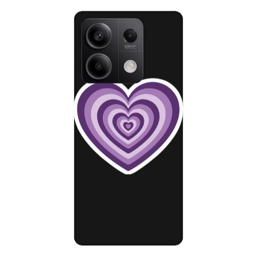 Xiaomi Redmi Note 13Pro 5G My Heart Is Yours 2 Black Colored Silicone TPU Θήκη
