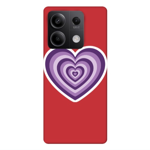 Xiaomi Redmi Note 13Pro 5G My Heart Is Yours 2 Red Colored Silicone TPU Θήκη