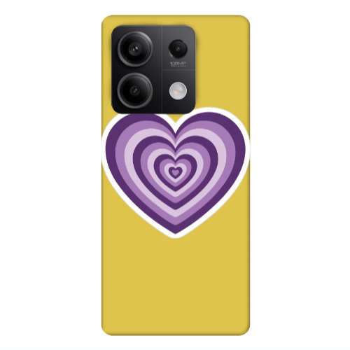 Xiaomi Redmi Note 13Pro 5G My Heart Is Yours 2 Yellow Colored Silicone TPU Θήκη