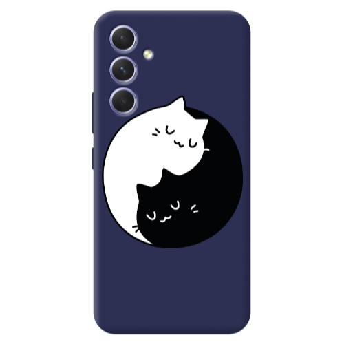 Samsung A56 Bundle of love Dark blue Colored Silicone TPU Θήκη