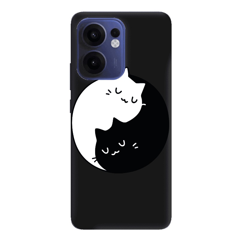 Oppo Reno13 FS Bundle of love Black Colored Silicone TPU Θήκη
