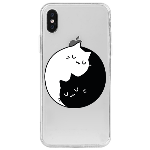 Apple iPhone X Bundle of love Transparent Silicone TPU Θήκη