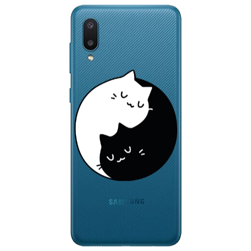 Samsung A02 Bundle of love Transparent Silicone TPU Θήκη
