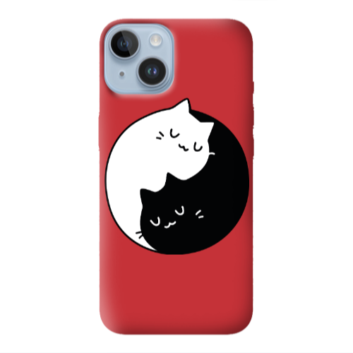 Apple iPhone 14 Plus Bundle of love Red Colored Silicone TPU Θήκη