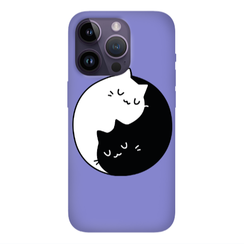 Apple iPhone 14 Pro  Bundle of love Purple Colored Silicone TPU Θήκη