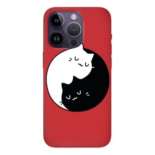 Apple iPhone 14 Pro  Bundle of love Red Colored Silicone TPU Θήκη