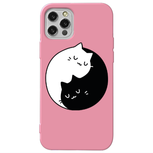 Apple iPhone 13 Pro Bundle of love Pink Colored Silicone TPU Θήκη