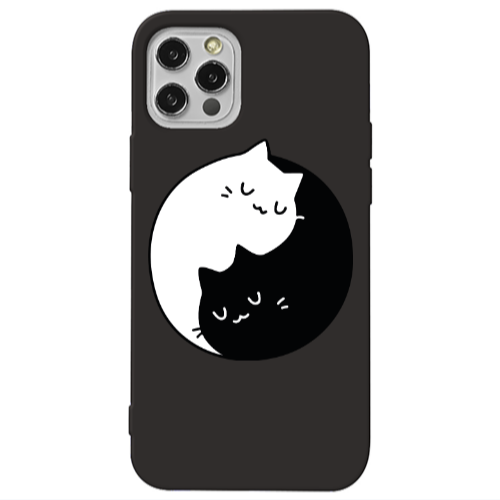Apple iPhone 13 Pro Bundle of love Black Colored Silicone TPU Θήκη