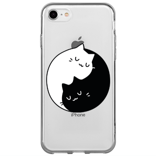 Apple iPhone 7 Bundle of love Transparent Silicone TPU Θήκη