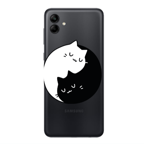 Samsung A04 Bundle of love Transparent Silicone TPU Θήκη