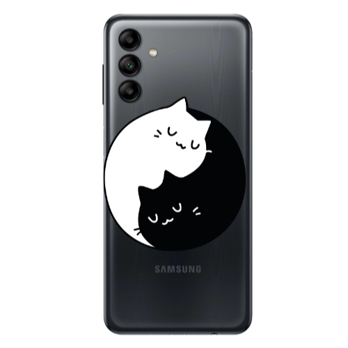 Samsung A04S Bundle of love Transparent Silicone TPU Θήκη