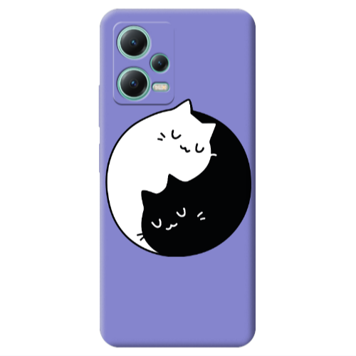 Xiaomi Redmi Note 12 Pro 5G Bundle of love Purple Colored Silicone TPU Θήκη