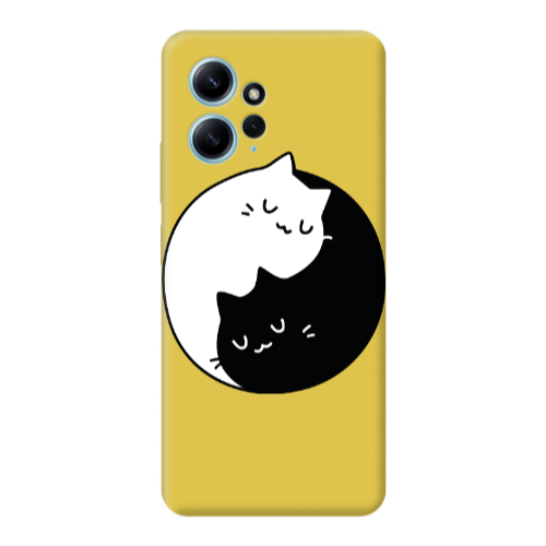 Xiaomi Redmi Note 12 4G Bundle of love Yellow Colored Silicone TPU Θήκη