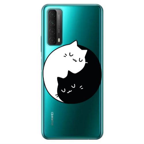 Huawei P Smart 2021 Bundle of love Transparent Silicone TPU Θήκη