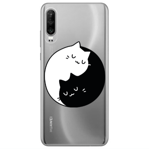Huawei P30 Bundle of love Transparent Silicone TPU Θήκη