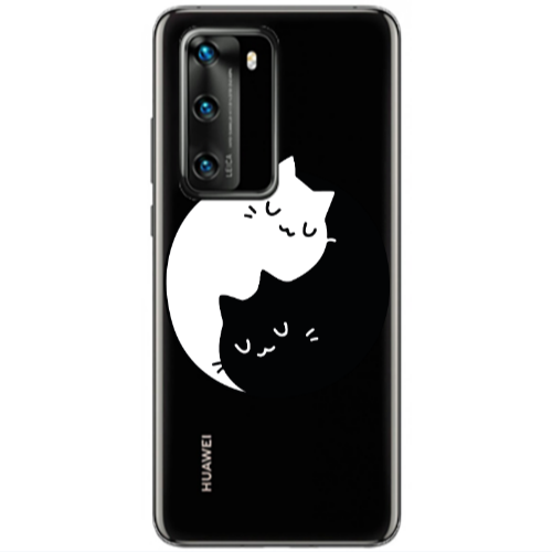 Huawei P40 Bundle of love Transparent Silicone TPU Θήκη