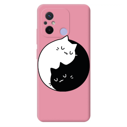 Xiaomi Redmi 12C Bundle of love Pink Colored Silicone TPU Θήκη