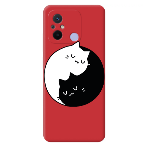 Xiaomi Redmi 12C Bundle of love Red Colored Silicone TPU Θήκη