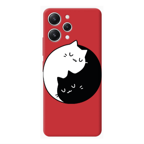 Xiaomi Redmi 12 Bundle of love Red Colored Silicone TPU Θήκη