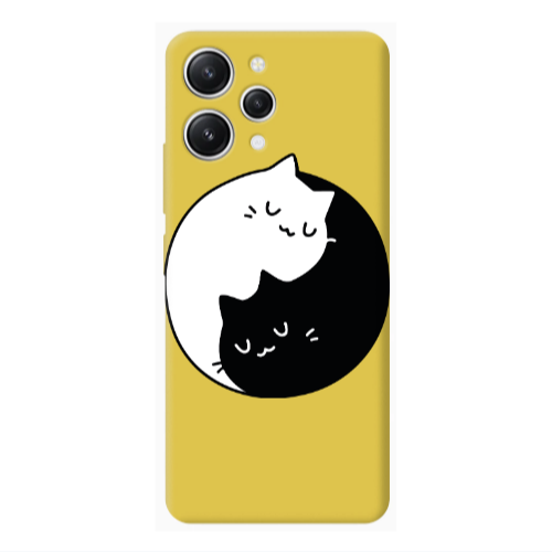 Xiaomi Redmi 12 Bundle of love Yellow Colored Silicone TPU Θήκη