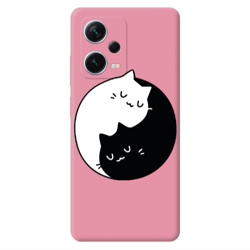 Xiaomi Poco X5 Bundle of love Pink Colored Silicone TPU Θήκη