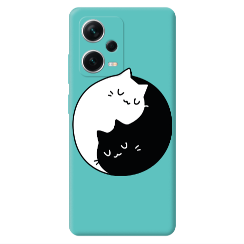 Xiaomi Poco X5 Bundle of love Turquoise Colored Silicone TPU Θήκη