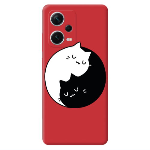 Xiaomi Poco X5 Bundle of love Red Colored Silicone TPU Θήκη