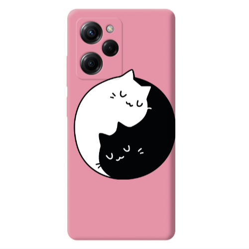 Xiaomi Poco X5 Pro Bundle of love Pink Colored Silicone TPU Θήκη