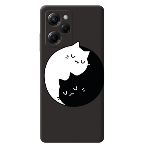Xiaomi Poco X5 Pro Bundle of love Black Colored Silicone TPU Θήκη