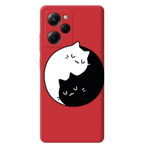 Xiaomi Poco X5 Pro Bundle of love Red Colored Silicone TPU Θήκη