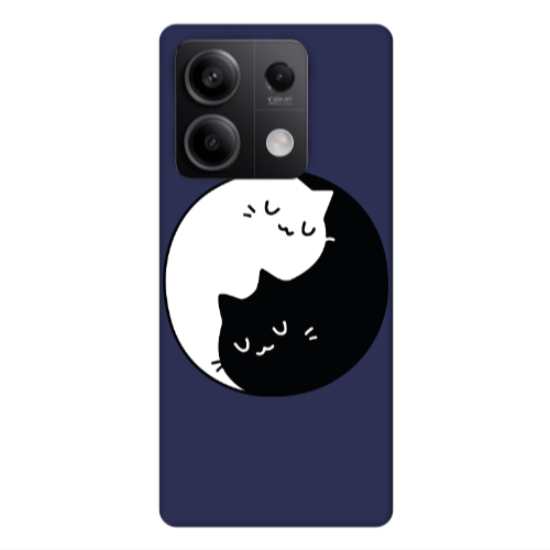 Xiaomi Redmi Note 13 5G Bundle of love Dark blue Colored Silicone TPU Θήκη